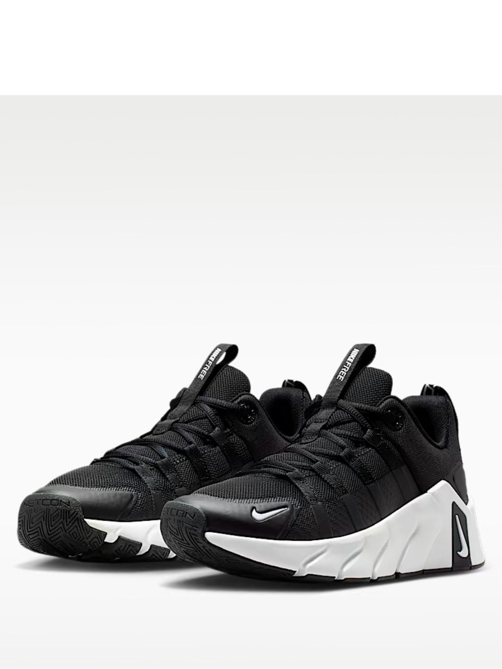 Nike Woman's Black & White Low-Top Training Sneakers